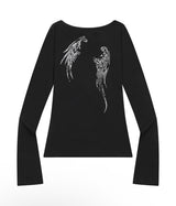 ETHER ANGEL WINGS LONG SLEEVE T (2COLOR)