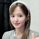 sweater heart hairband_black