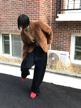 ベルベットタッチウォッシュ加工パンツ