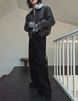 Tex double cargo strap corduroy pants
