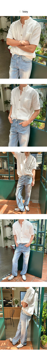 [S/S] Tweed crop half cardigan (2color)
