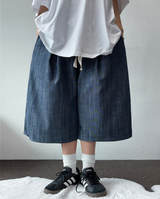 LINEN TWO PINTUCK BERMUDA🩵💙2COLOR 2SIZE