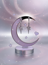 [SNSD Taeyeon Piercing] Love Planet Huggies Piercing - Silver Color