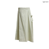 (3color) Shirring Wrap Pocket Long Skirt