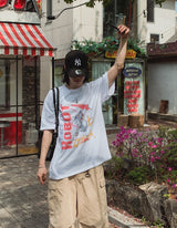 ライトロボットプリンティングショートスリーブTシャツ