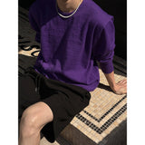 [S/S] ソフトラウンドネックニット袖(4color)