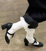 frill ancle socks (2color)