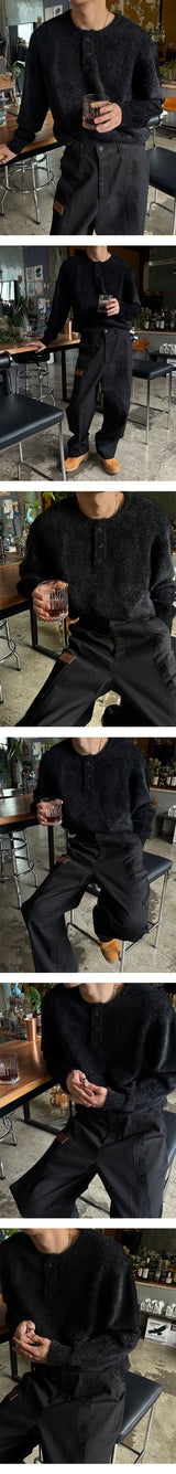 [Unisex] Patch cutting cotton pants(3color)