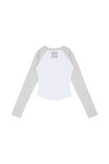 C RAGLAN LONG SLEEVE T-SHIRT_IVORY