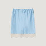 Rose Stain Lace Mini Skirt