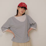 Gray Layered PK Tee