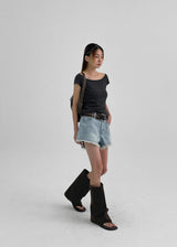 [MADE] Kiesel Damage Denim Short Pants