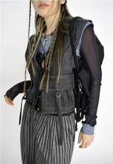 pleats stripe banding pants(3color)