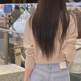 Milk Cropped Cardigan