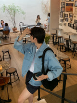LMN Renee Two Pocket Oversized Denim Jacket (5 colors)