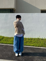 Big Pocket Balloon Cargo Denim Pants 2C