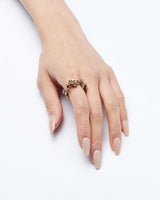 Wild Rose Wreath Ring Gold