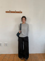 26SS★ [BAONHAUS] ベルンコットンストレートバンディングパンツ