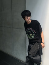 Lumen Cropped Slit Short-Sleeved T-Shirt 4C