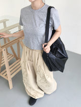 デイリークロップ半袖Tシャツ (10c)