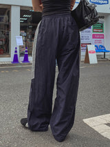 エンジーカラーマッチングナイロンワイドパンツ