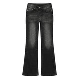 Black Semi Bootcut Denim Jeans
