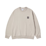 25SS ボックスベーシックロゴスウェットシャツ エッセンシャルベージュ