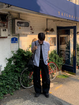 ルメールストライプハーフシャツ
