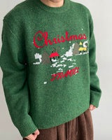 クリスマス エンブロイダリー ニット