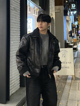 Cutting rider crop mustang jacket