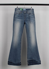 BLUE WASHING BOOTS CUT DENIM