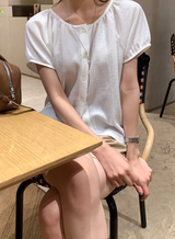 Weekly Wrinkle Shirring Blouse / 2 colors