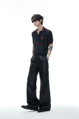 Mesh Panel Polo Shirt