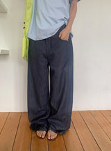 AC Non-Fade Summer Wide Denim Pants