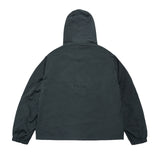 24FW ボールドロゴプリンティングシェルジャケット チャコール