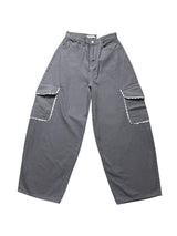 Lace pocket cotton wide PT [3color] D-1461