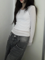 tencel layered tee