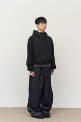 スタインクロップドジップパーカー