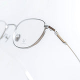 Knouun Round titanium glasses CODE. 102. B Silver N Gold