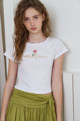 With rose mini t-shirt