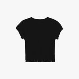 リボンパンチングクロップTシャツ