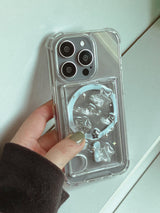 Milky Way Silver Star Resin Magsafe Card Wallet