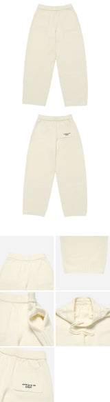 24FW OVERSIZE SET UP KNIT PANTS CREAM
