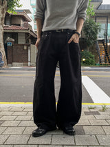 Ren カーブド ワイドパンツ