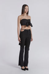 LAYERED KNOT TOP(BLACK)
