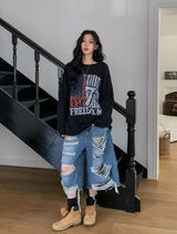 Frame Vintage Print Long Sleeve T-Shirt