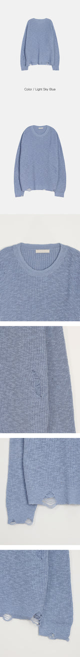 [S/S] Damage overfit knit(4color)
