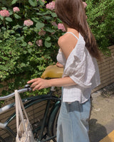 Land cropped shirt & sleeveless set