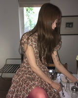 flattering puff dress