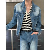 [S/S] Sand washing denim trucker jacket(3color)